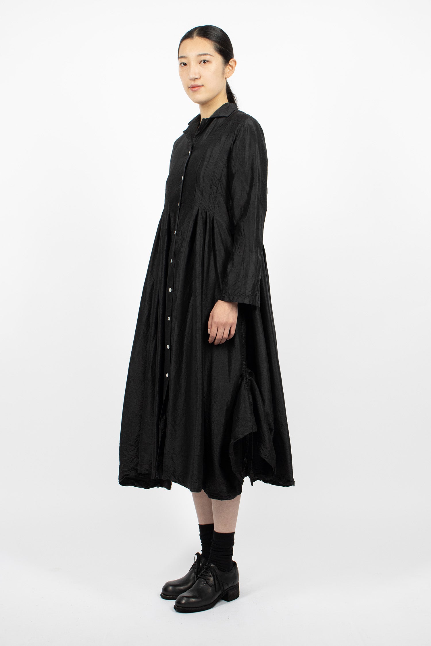 Elena Silk Dress Black