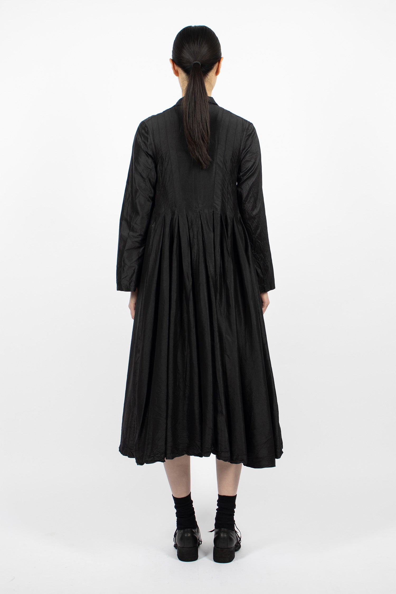 Elena Silk Dress Black