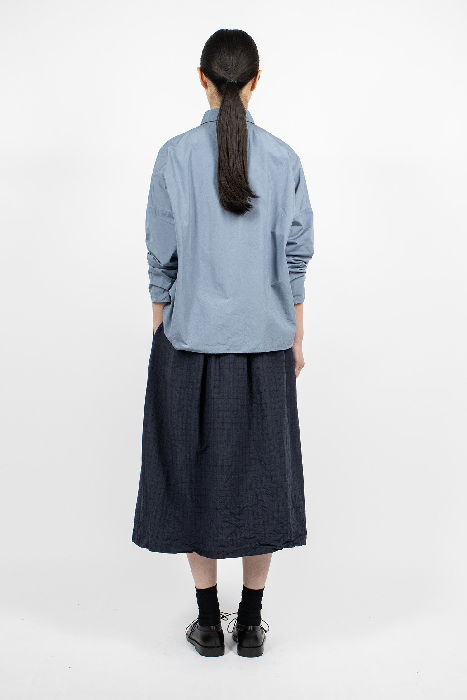 Emma Skirt Navy Check