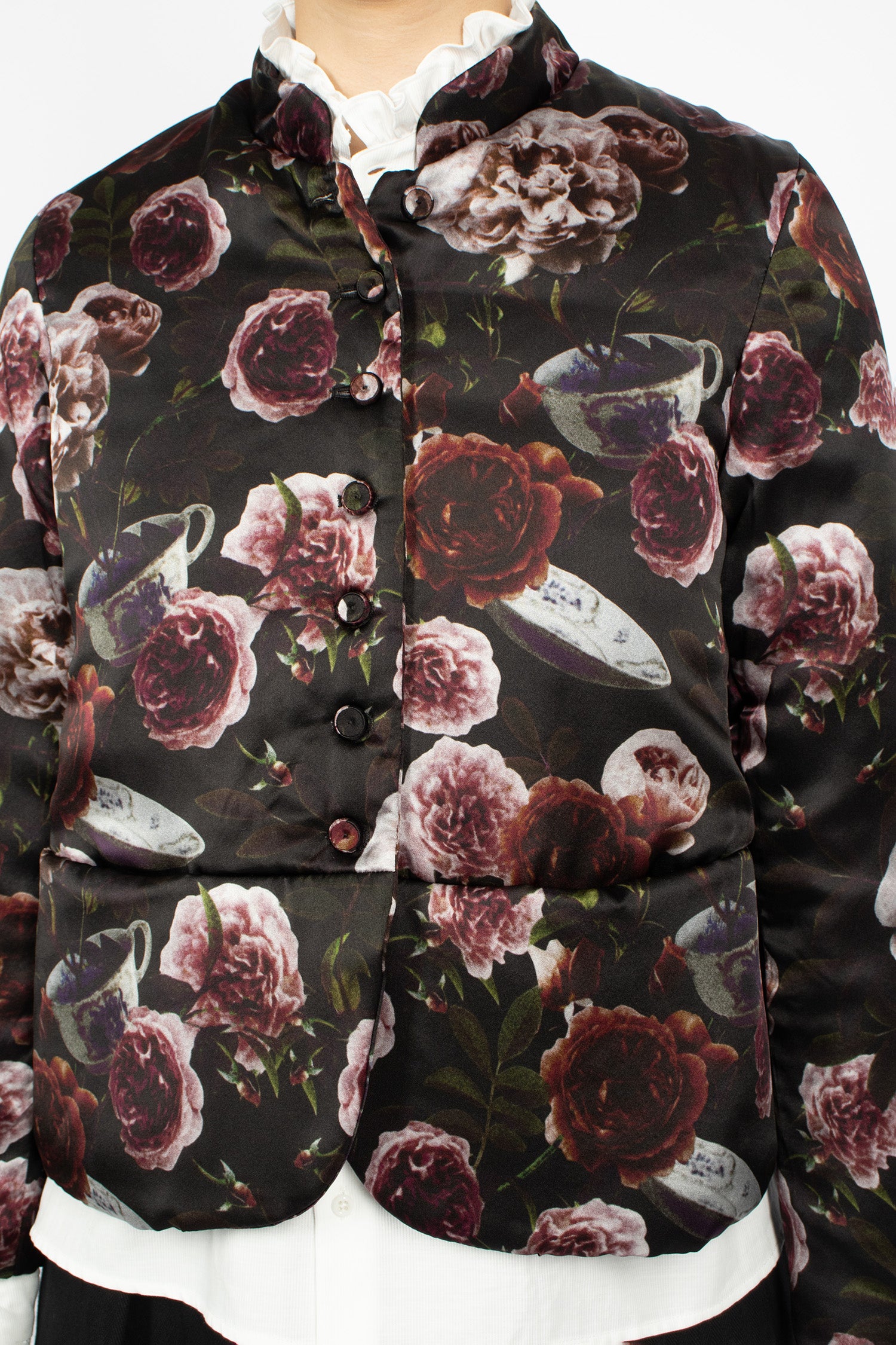 Jessica Padded Jacket Roses/Black