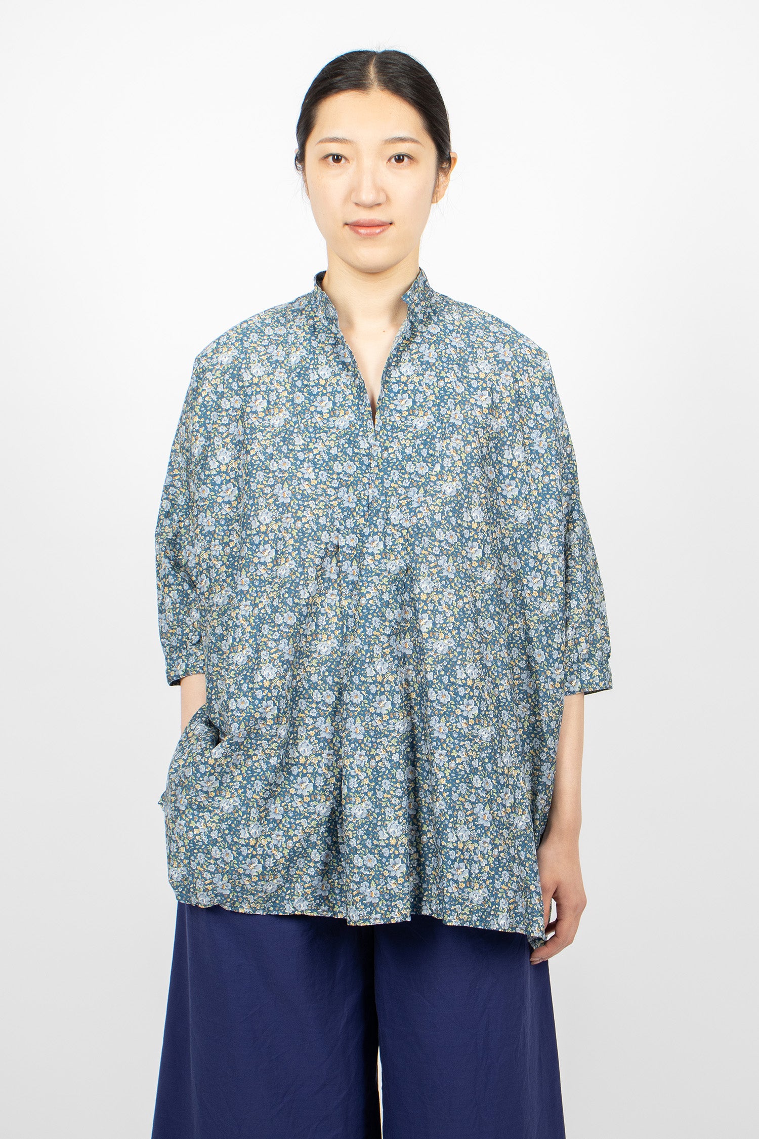 Kora Shirt Liberty Blue Flower 1