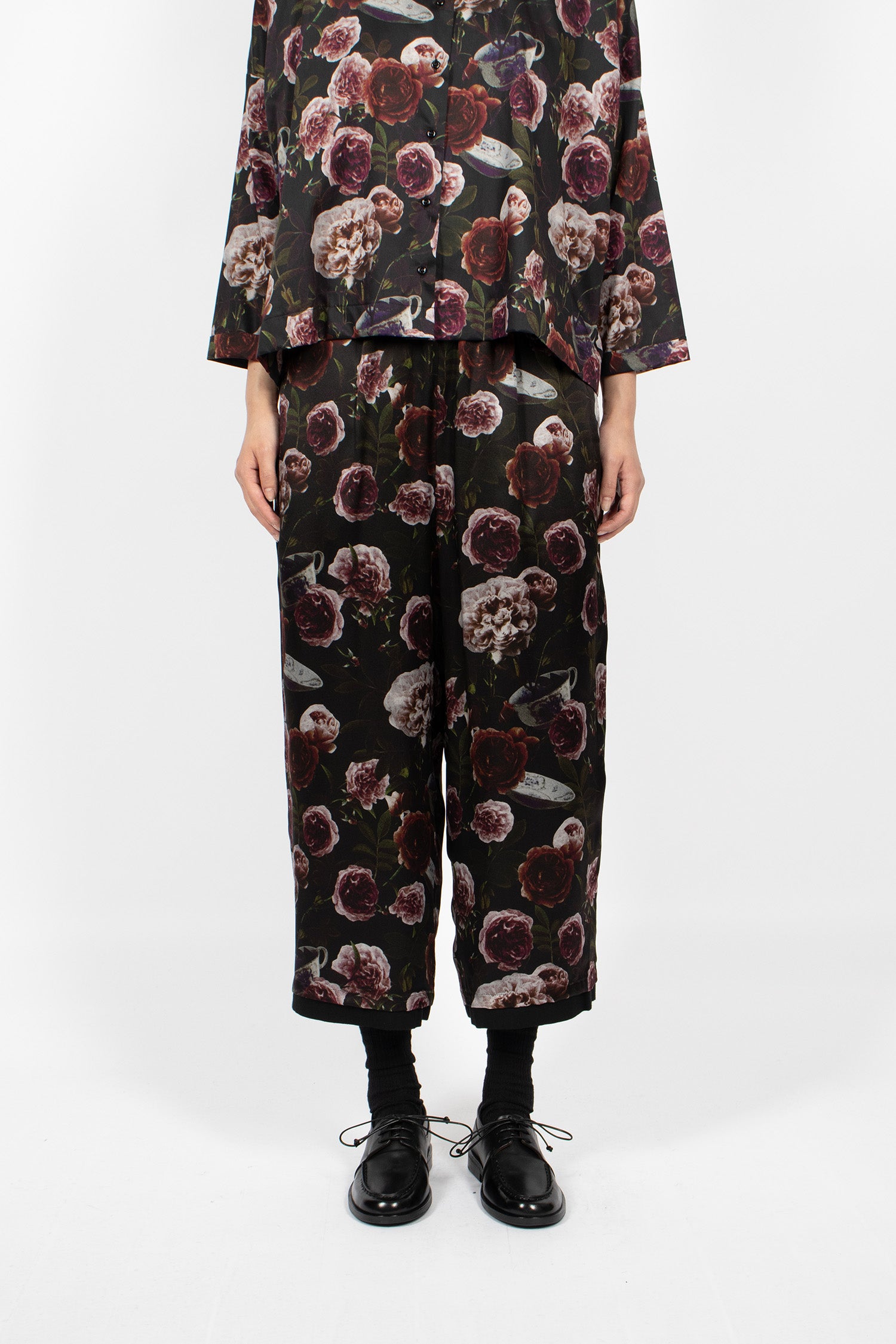 Pierre Reversible Pants Roses/Black