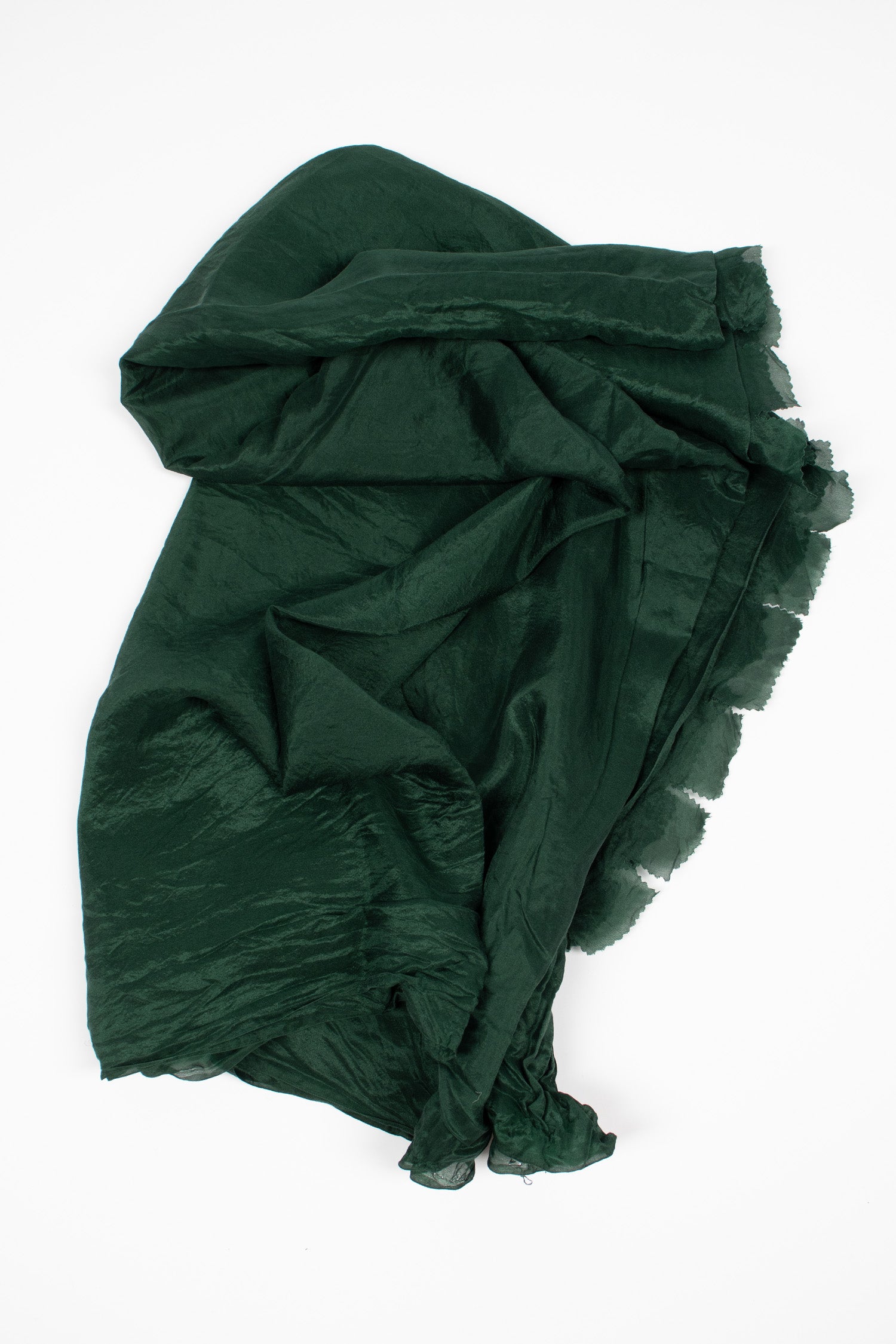 Silk Habotai Light Scarf Forest