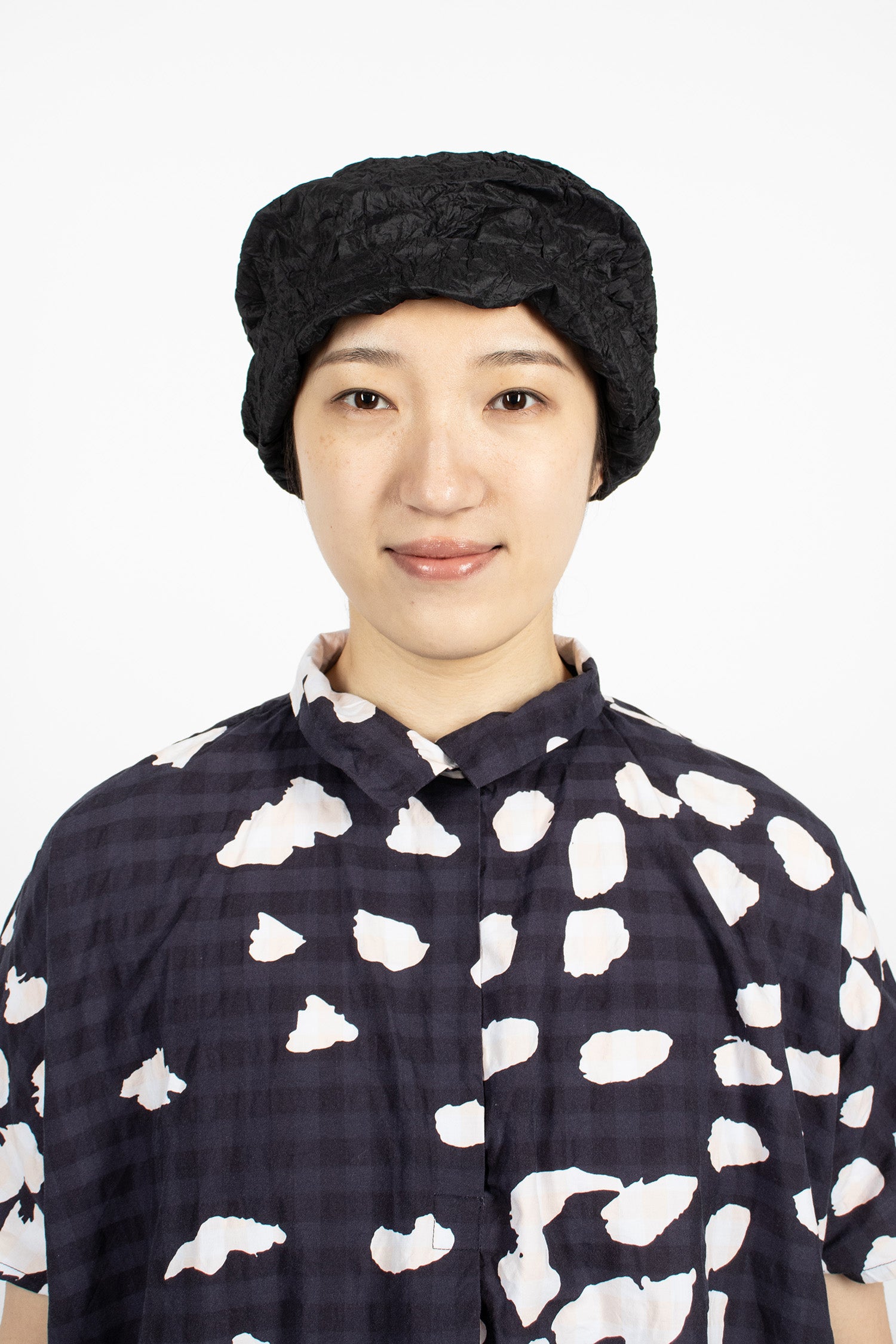 Washed Silk Hat Black
