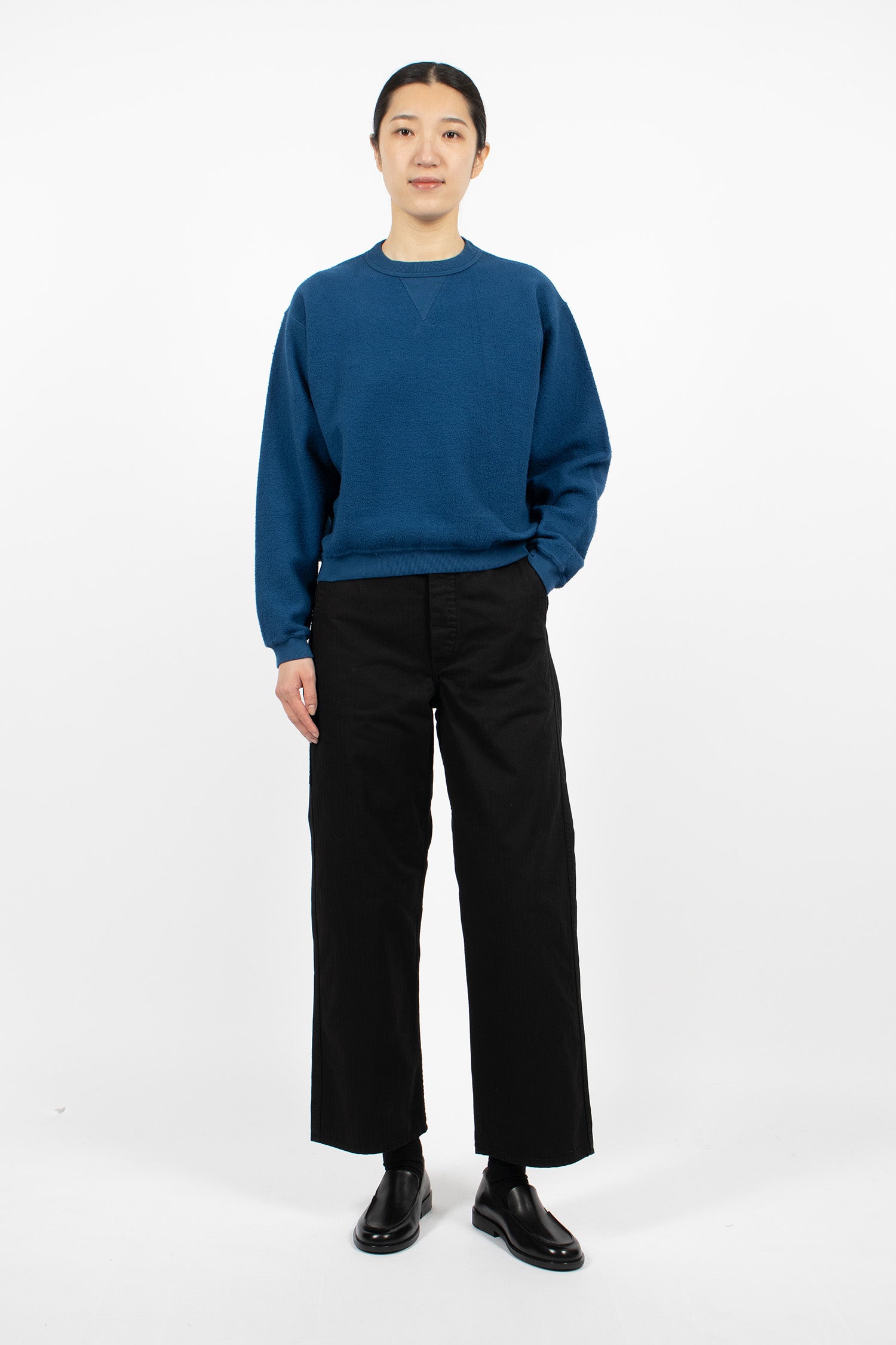 Hina L2 Crew Neck Sweatshirt Blue Opal