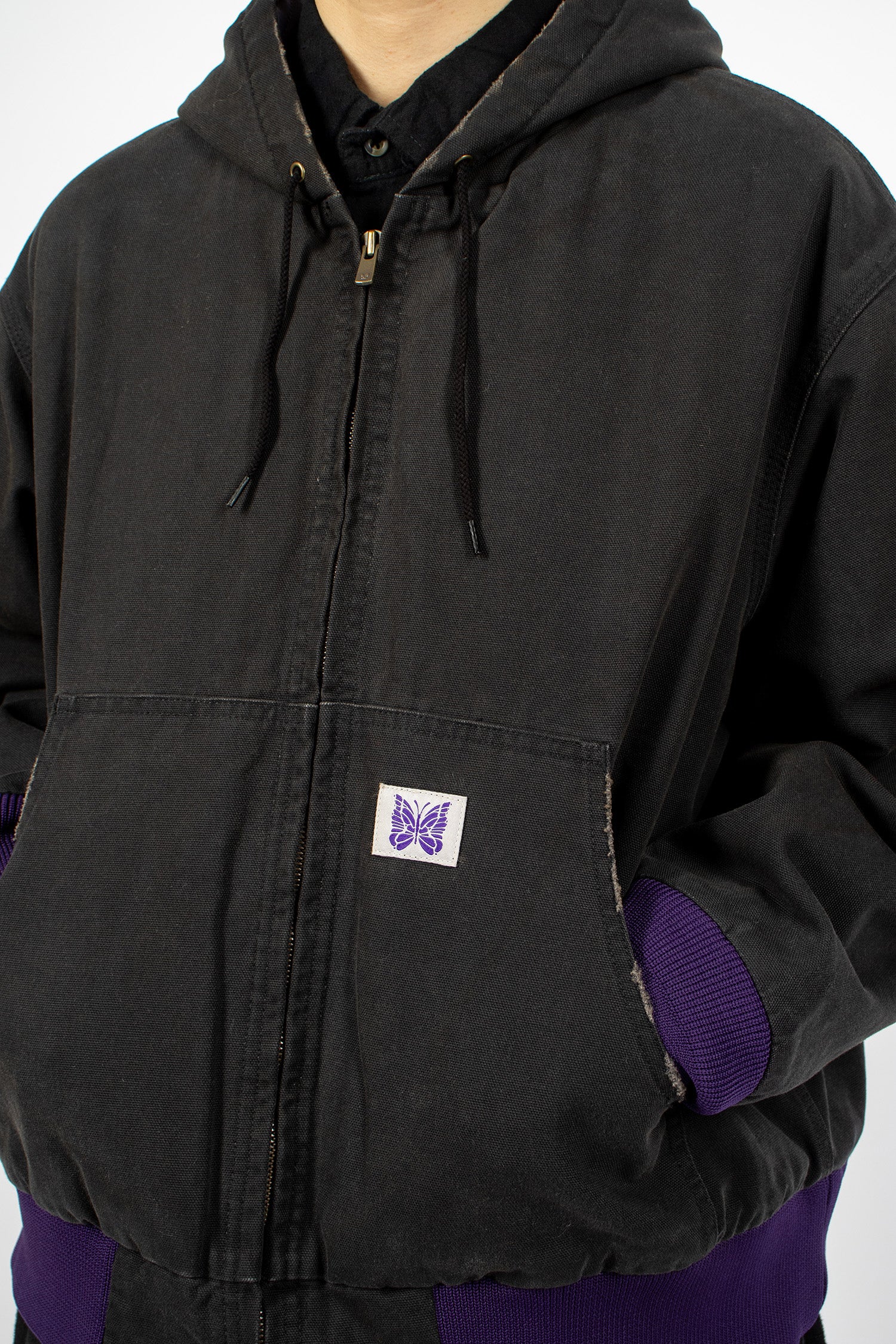 Zip Work Hoody Black