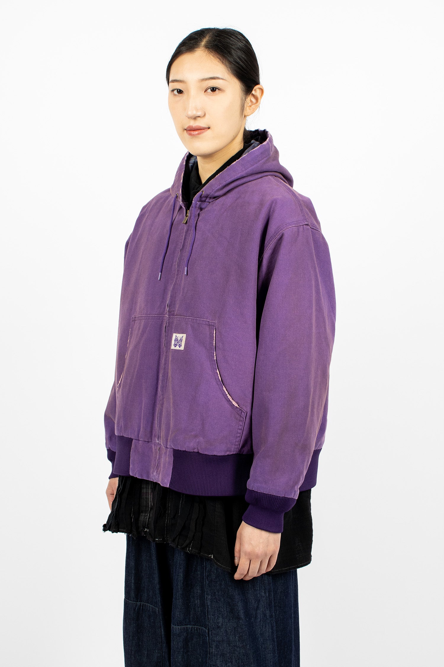 Zip Work Hoody Purple