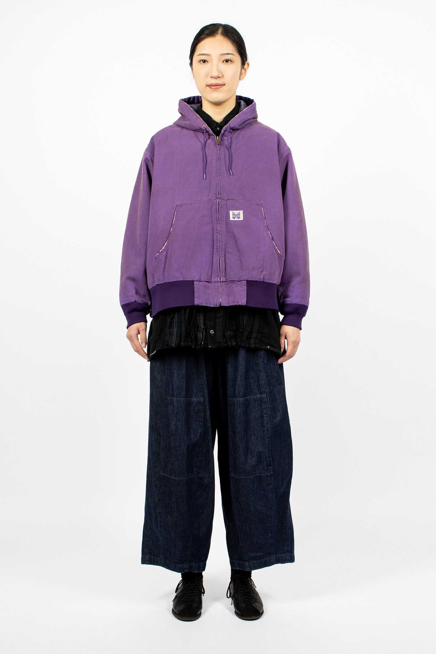Zip Work Hoody Purple