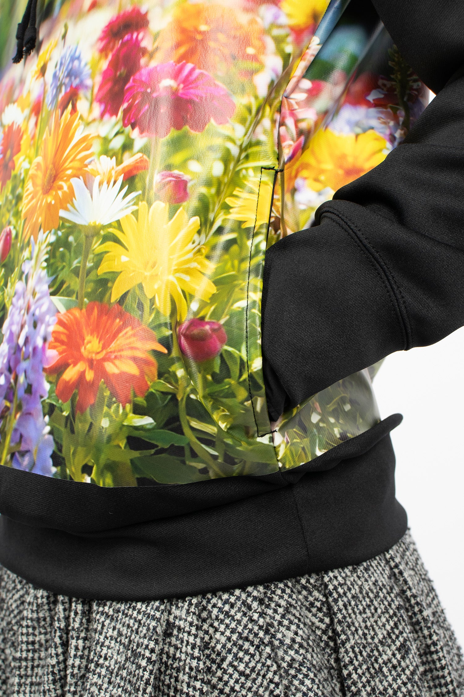 Twill Hoodie Black/B Pattern