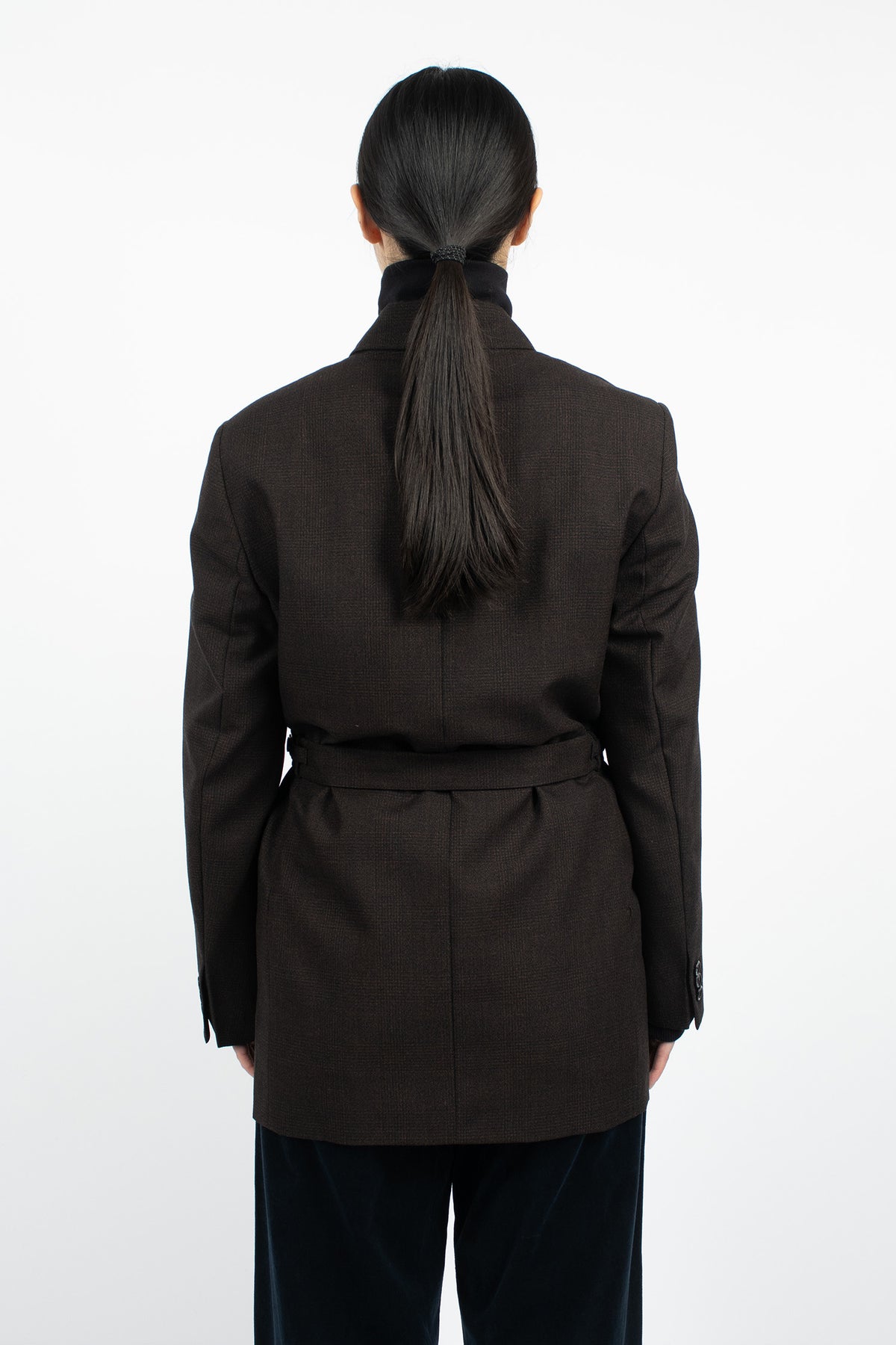 Tailored Robe Blazer Ebony