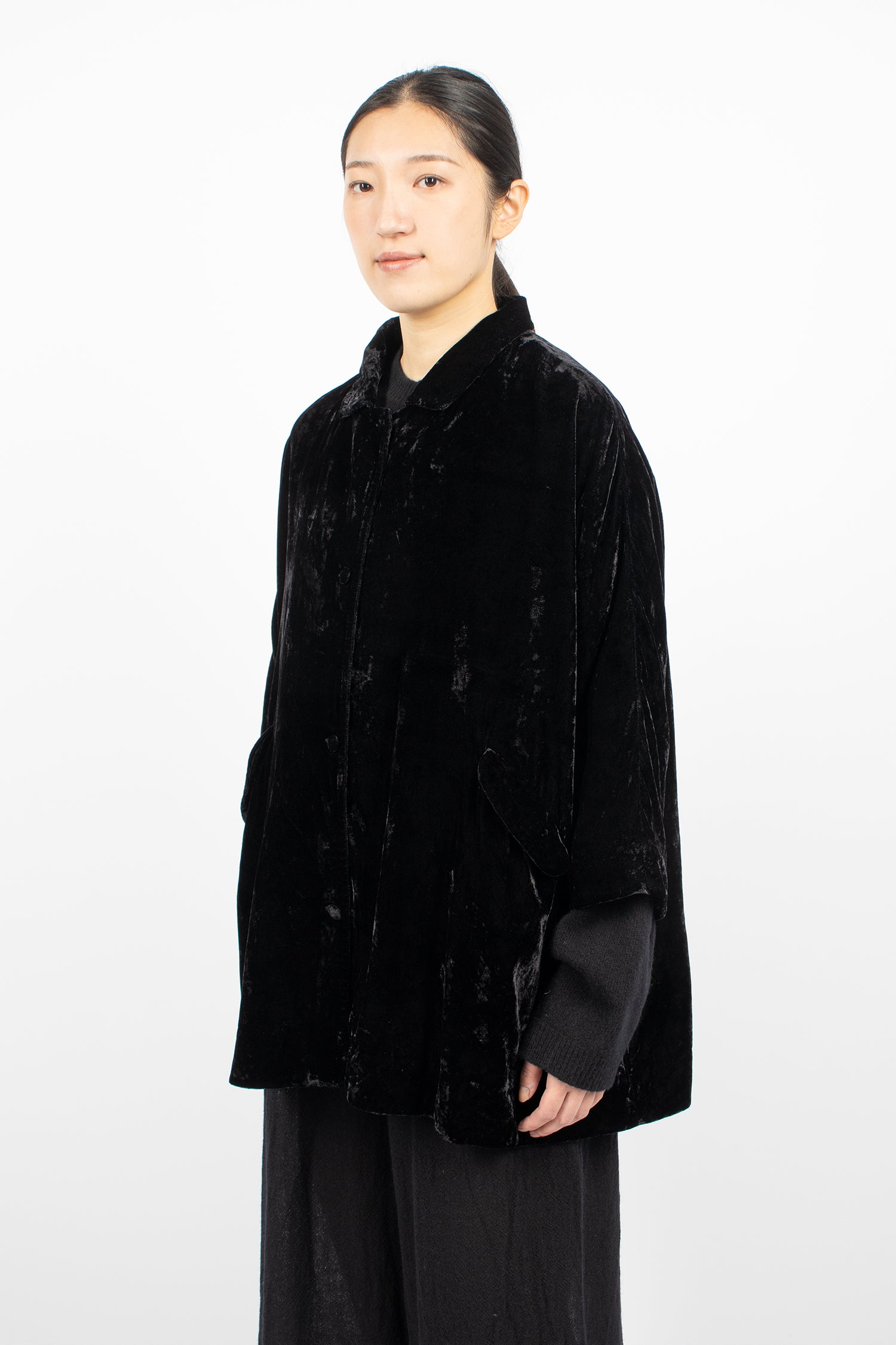 Loose Coat Onyx Velvet