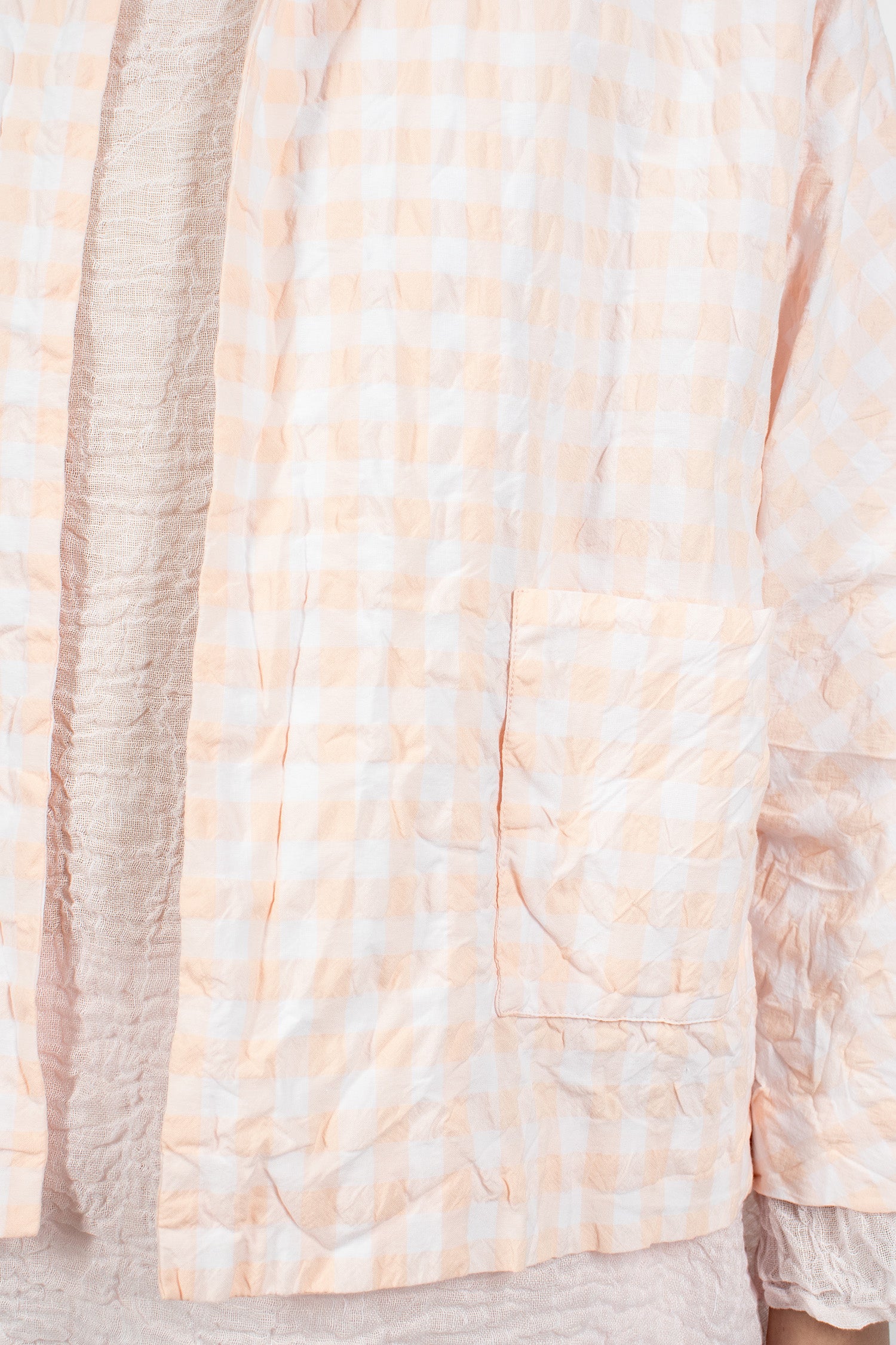 Peony Jacket White/Pale Pink Check