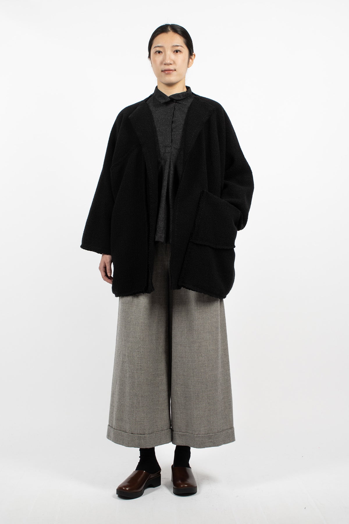 Teddy Cashmere Coat Black