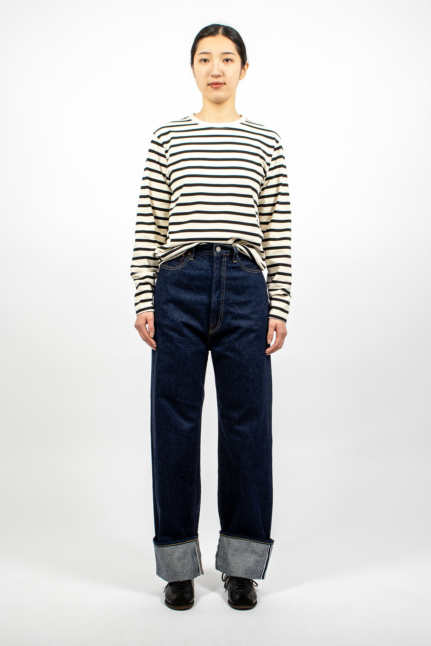 12oz High Waist Jeans One Wash