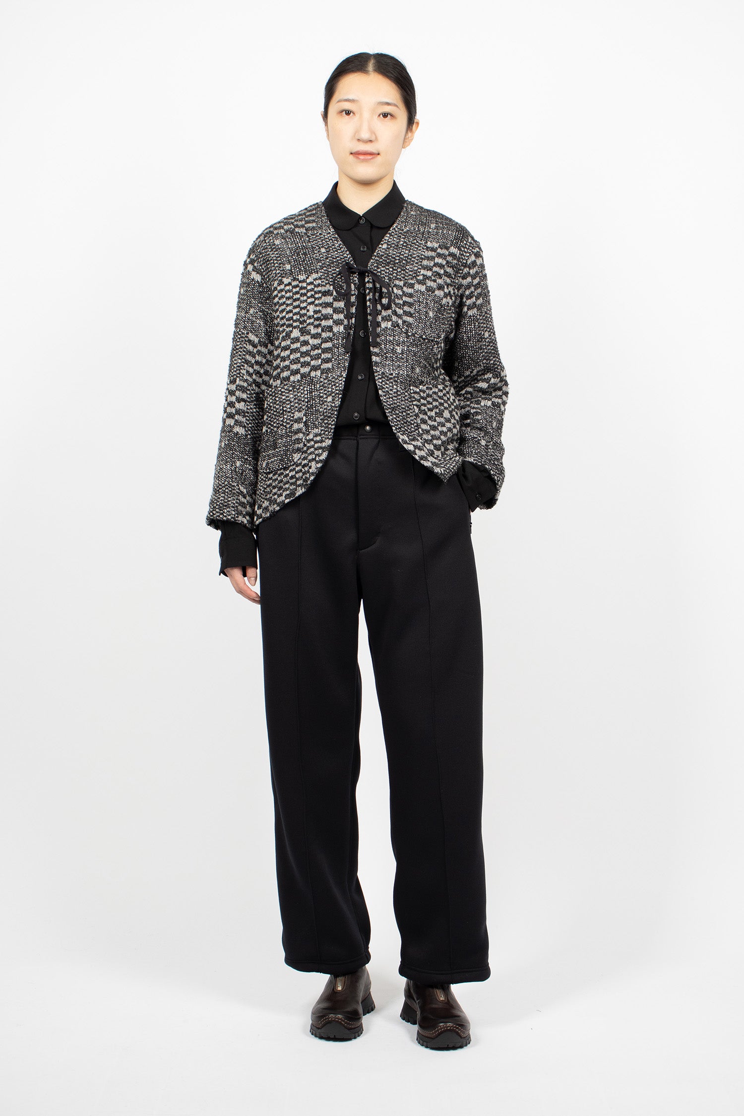 Cutaway Jacket Black/White