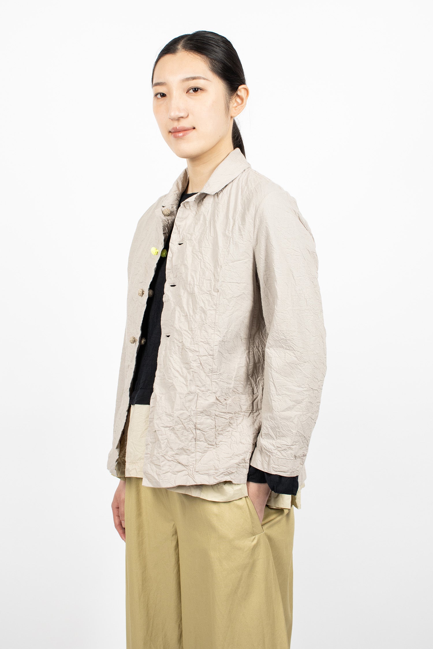 Washed Riding Jacket Natural