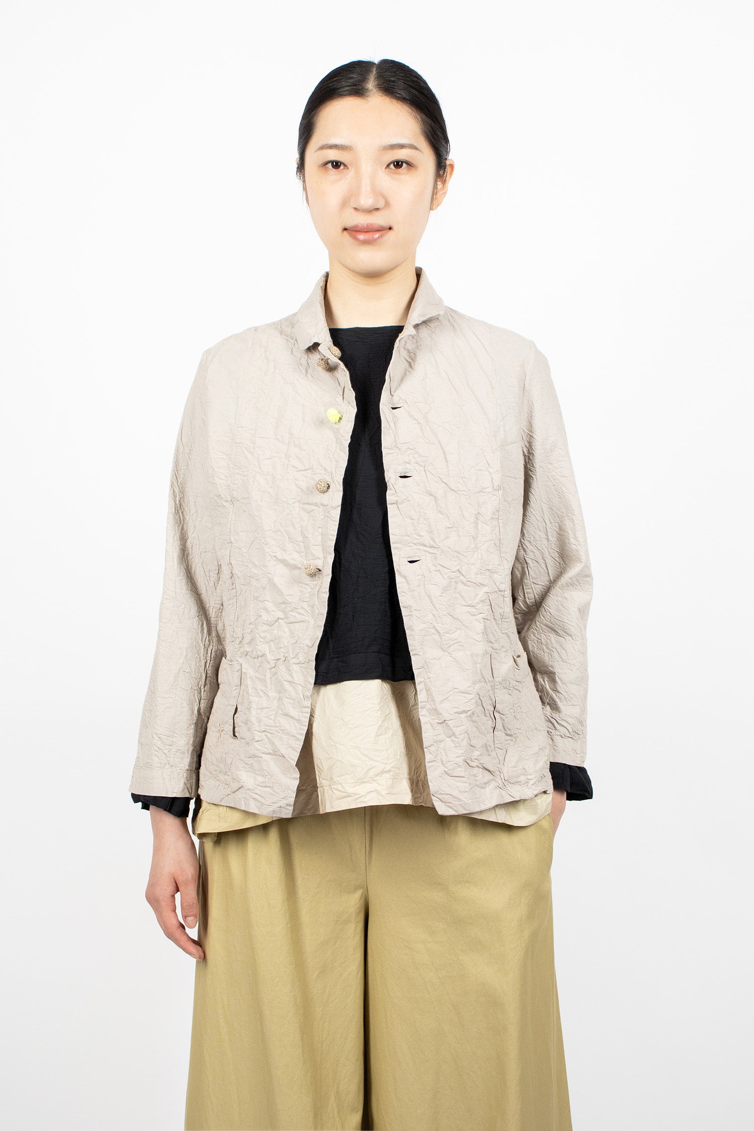 Washed Riding Jacket Natural