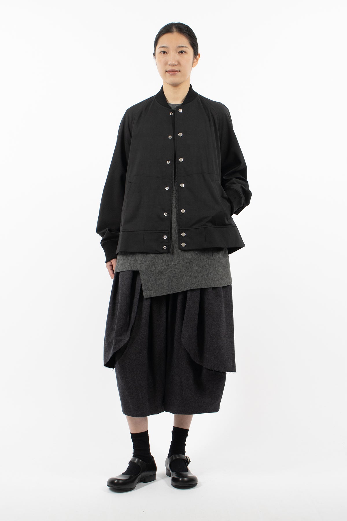 A-Line Bomber Jacket Black