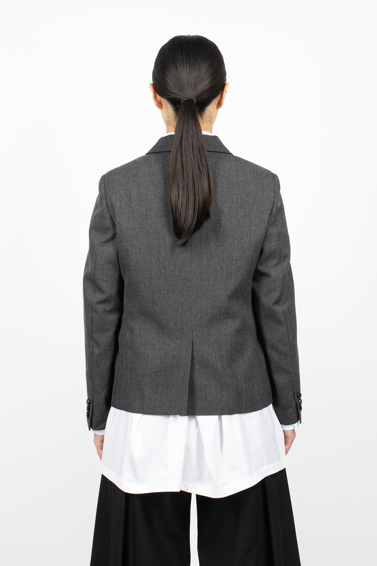 Buckle Blazer Jacket Medium Grey