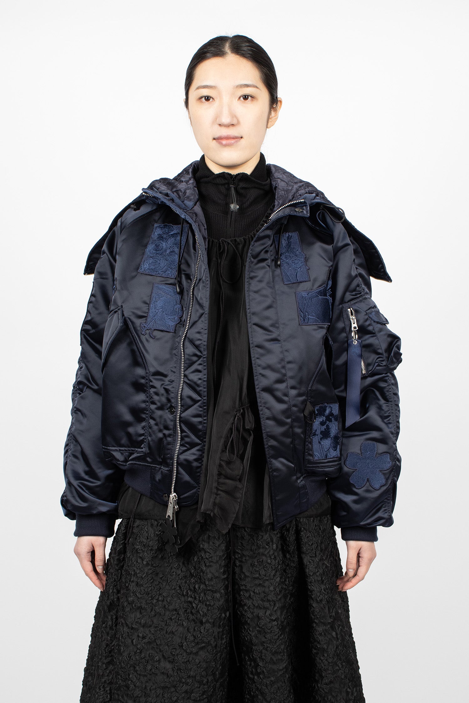 Alpha x CB N-2B Jacket Navy