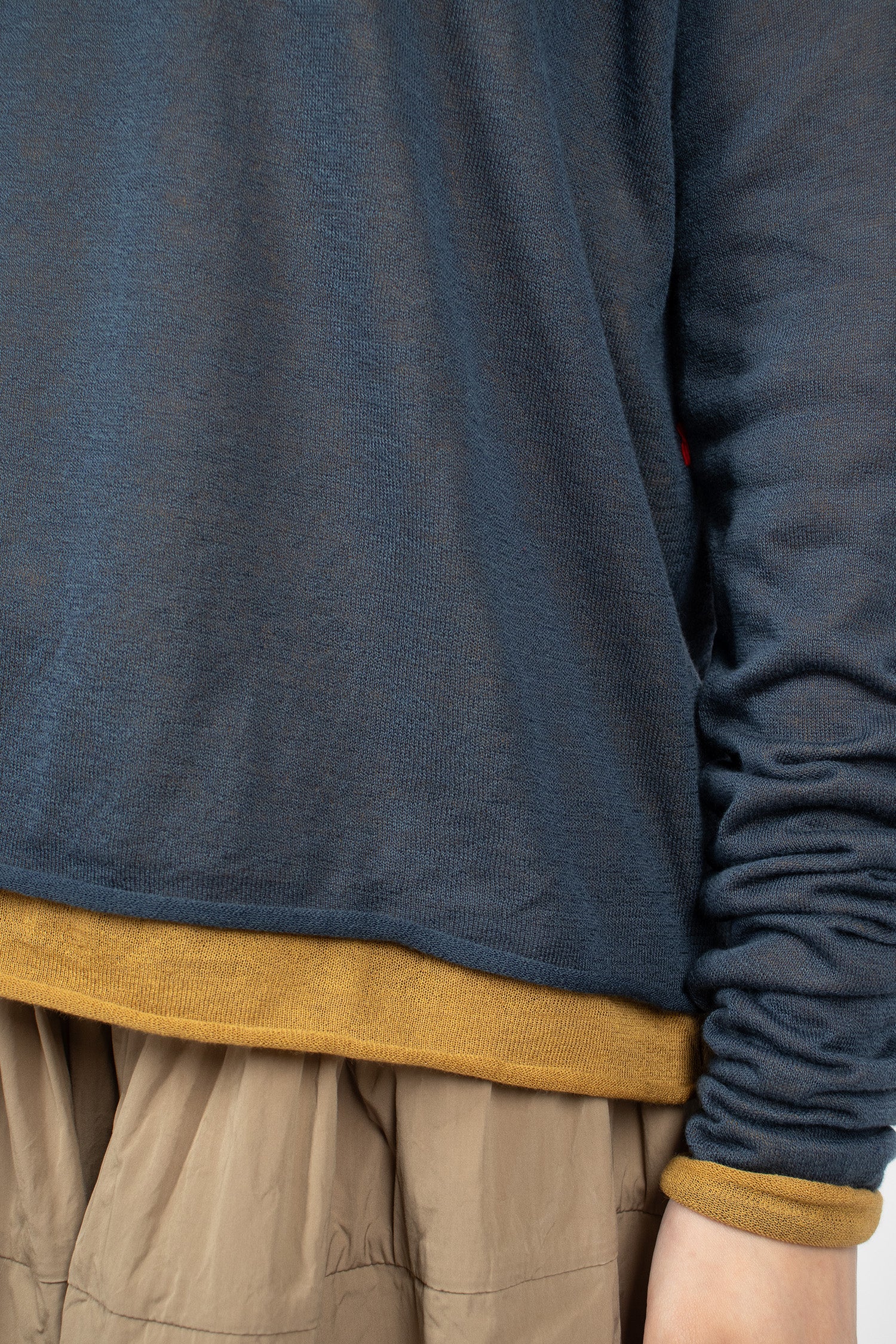 Double-Layered Jumper Blue/Cumin