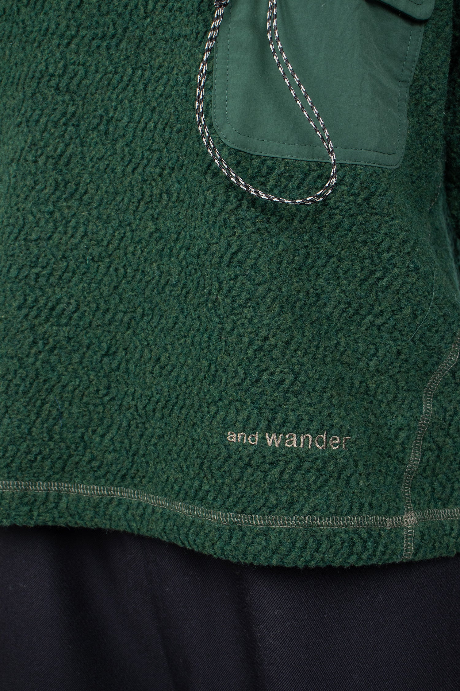 Re Wool JQ Crew Neck Green