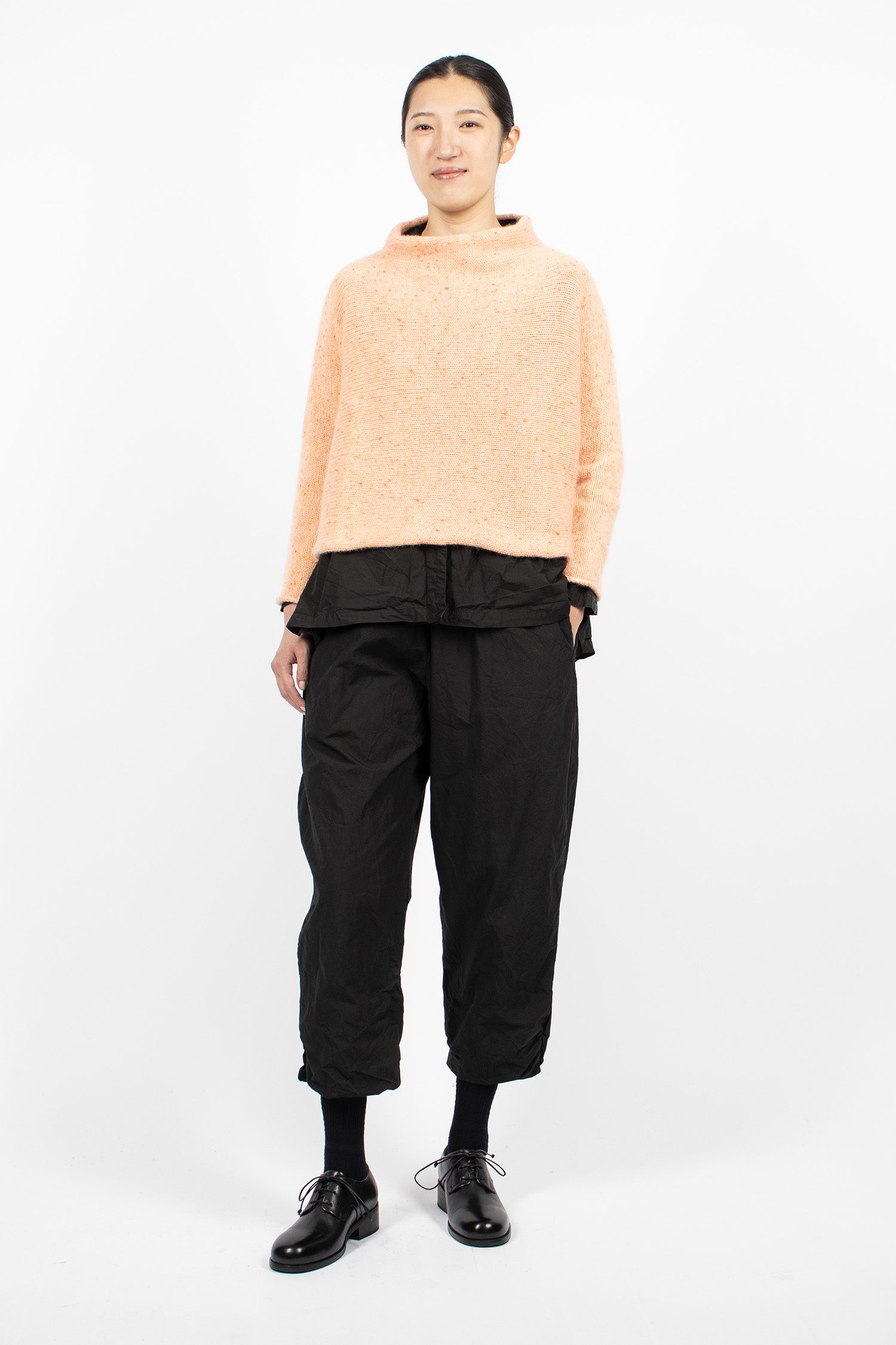Hazel Cashmere Jumper Pink Donegal