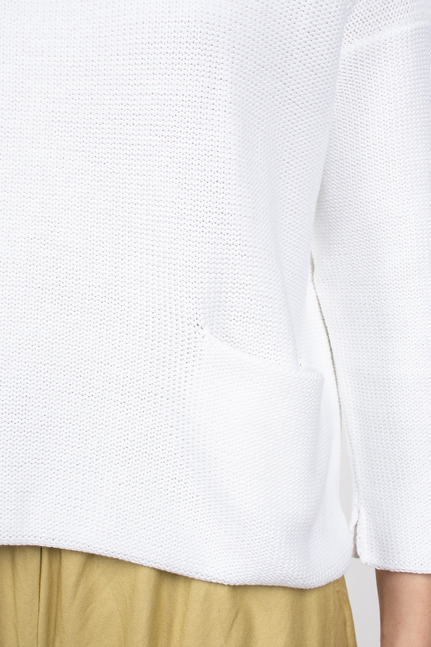 Knit Boatneck Sweater 5 White