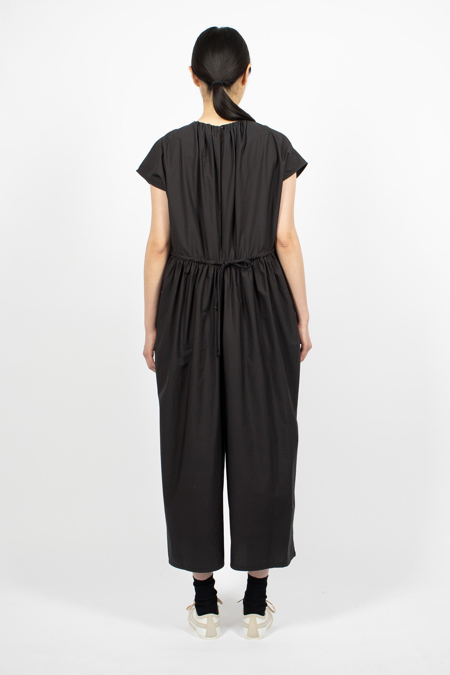 SJP11 Shirred Jumpsuit Black