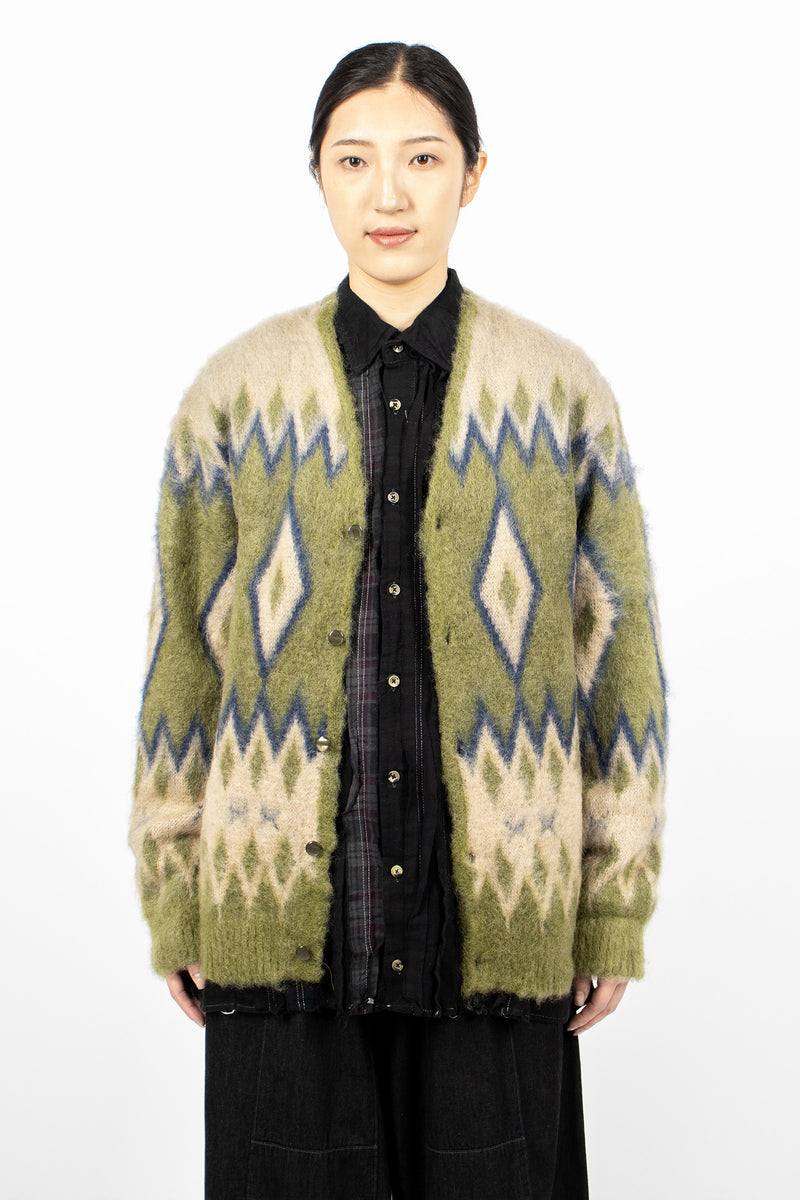 トップス SOLARIS&Co. MOHAIR CARDIGAN OVY 19so SOLARIS&Co. MOHAIR CARDIGAN OVY 19so Mohair Cardigan Olive