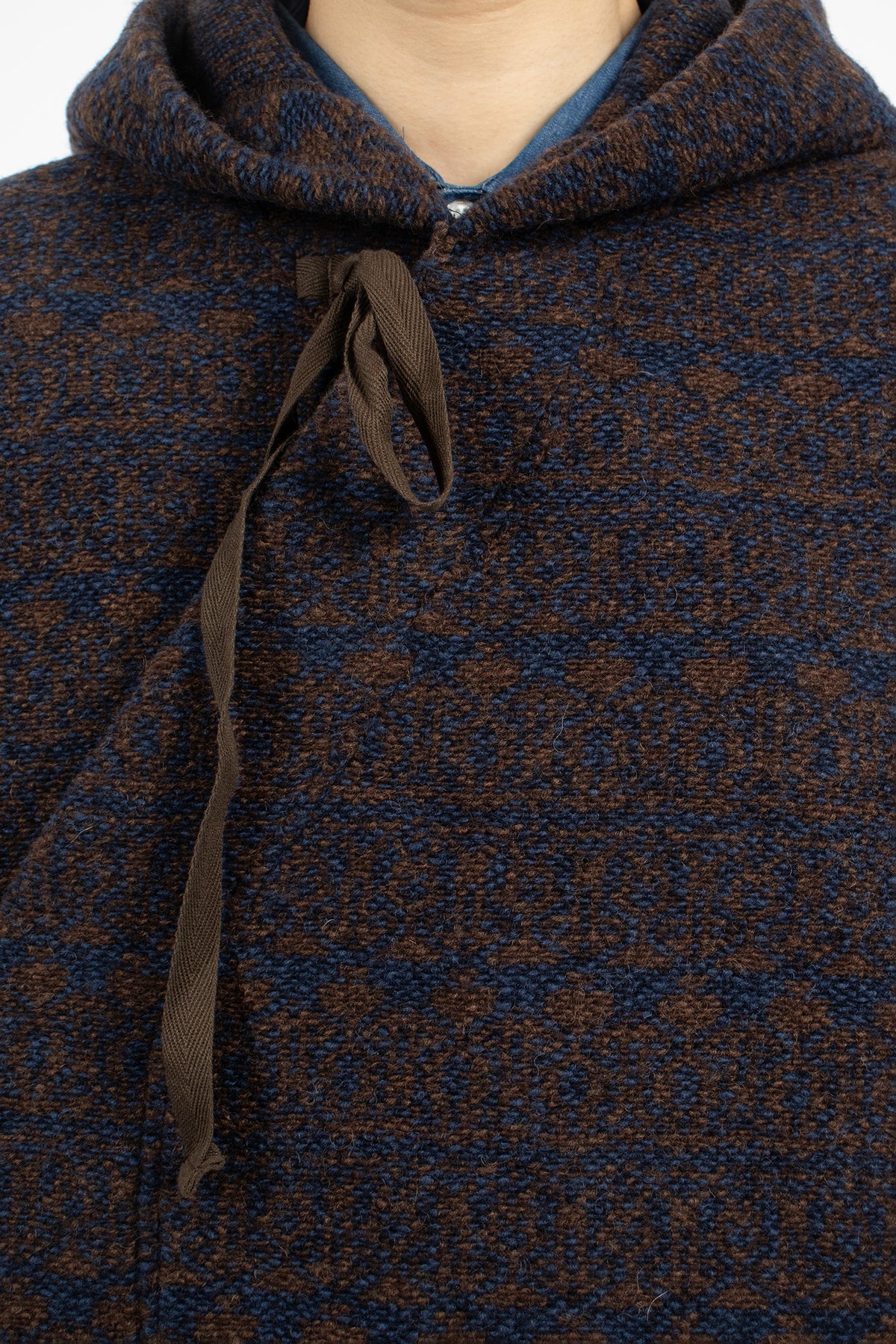 Knit Vest Brown/Navy