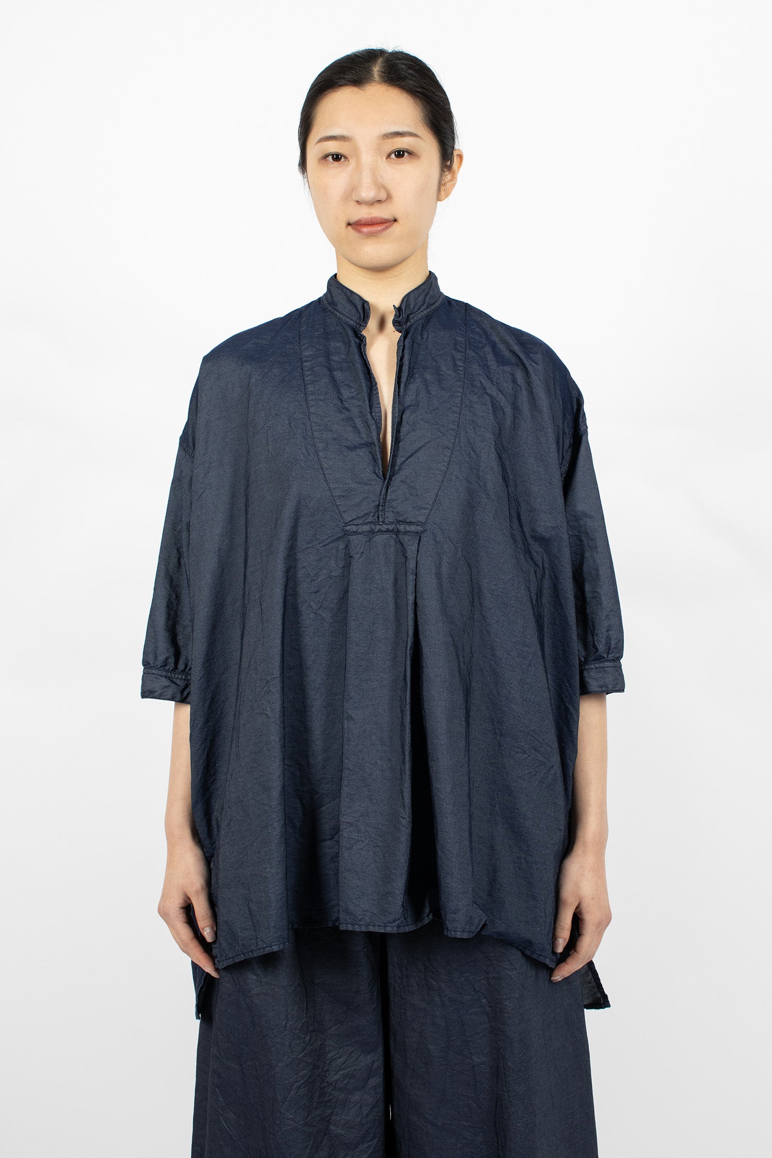 Kora Shirt Navy Blue Denim