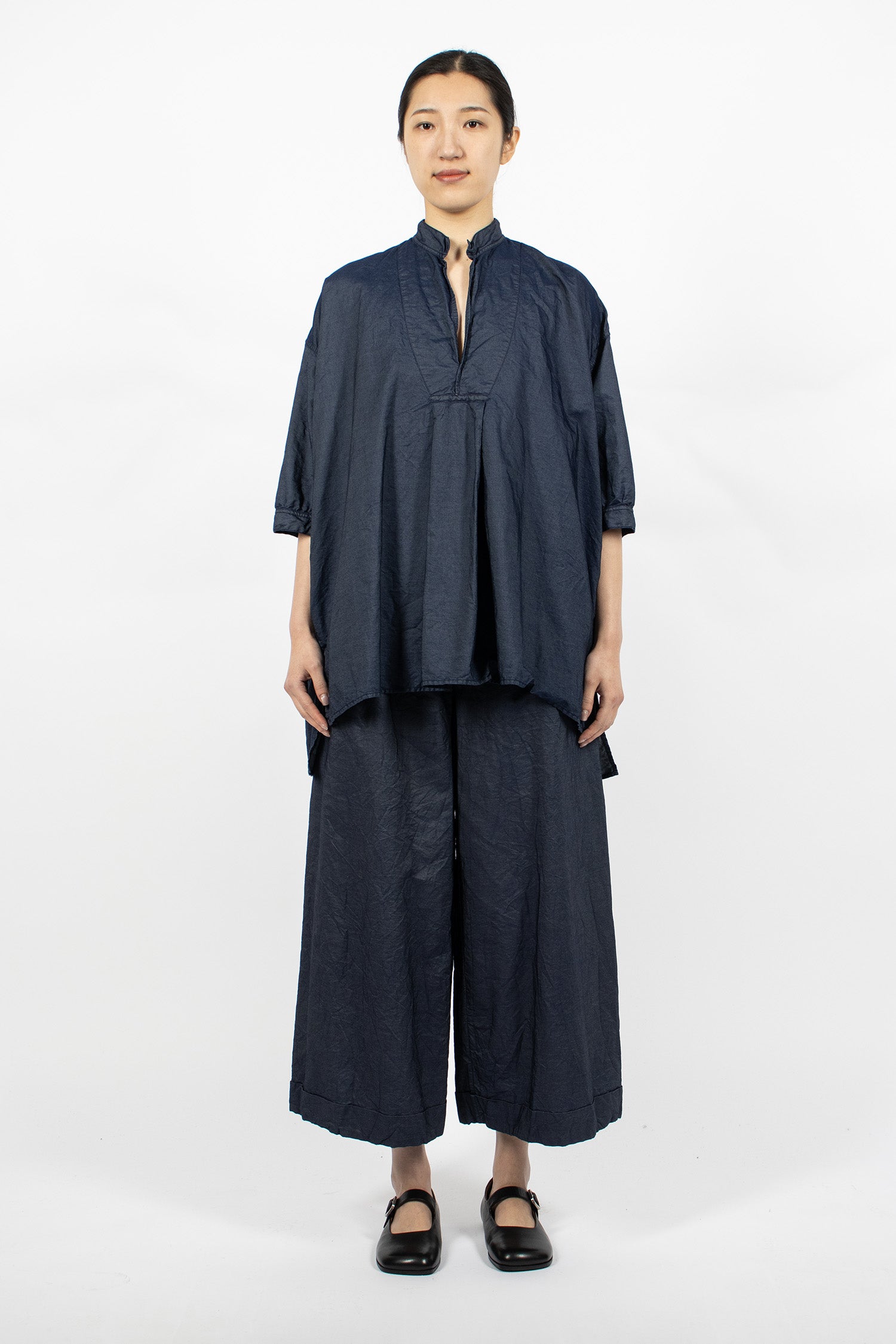 Kora Shirt Navy Blue Denim