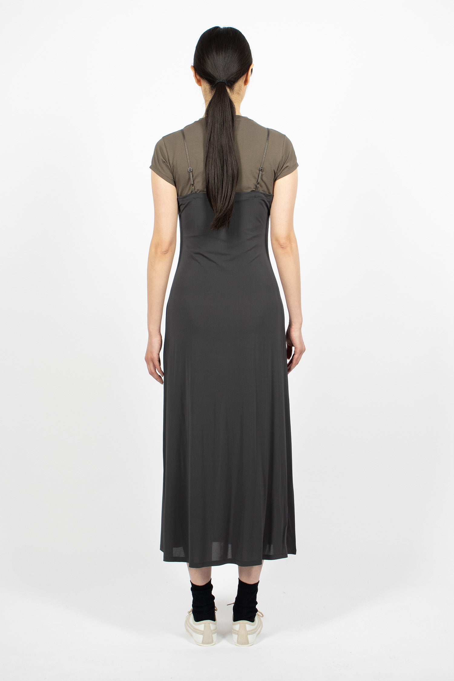 Layered Jersey Dress Grey/Anthracite