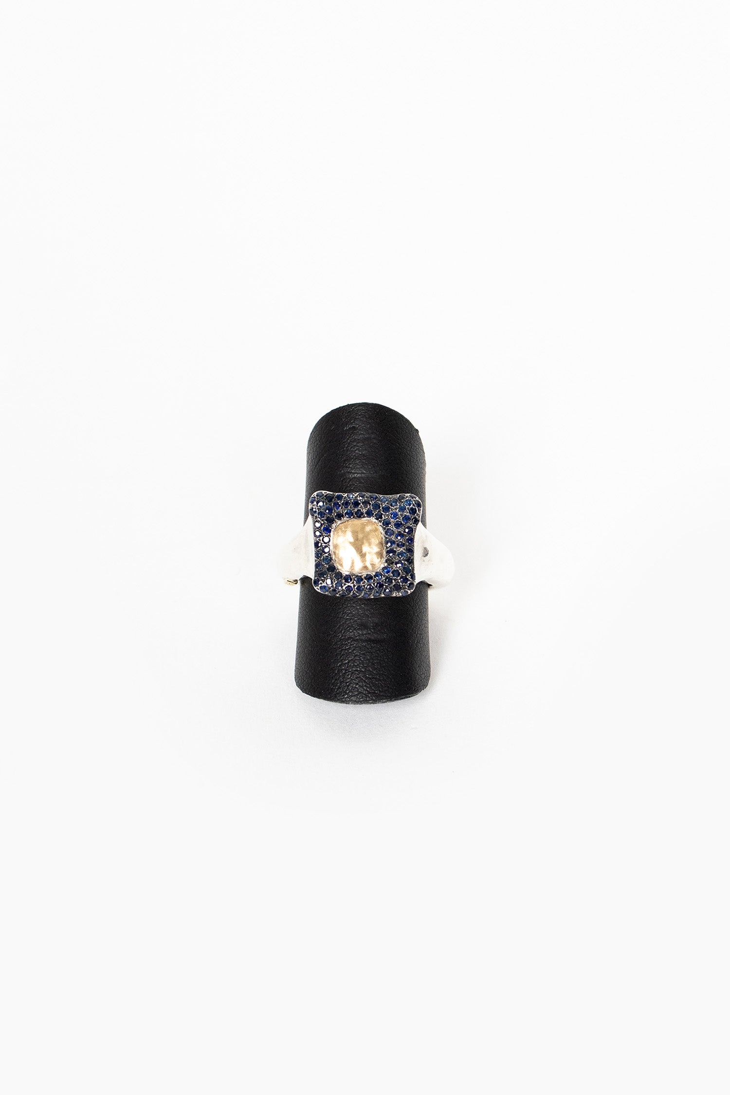 Leslie Ring Yellow Gold/Blue Sapphire