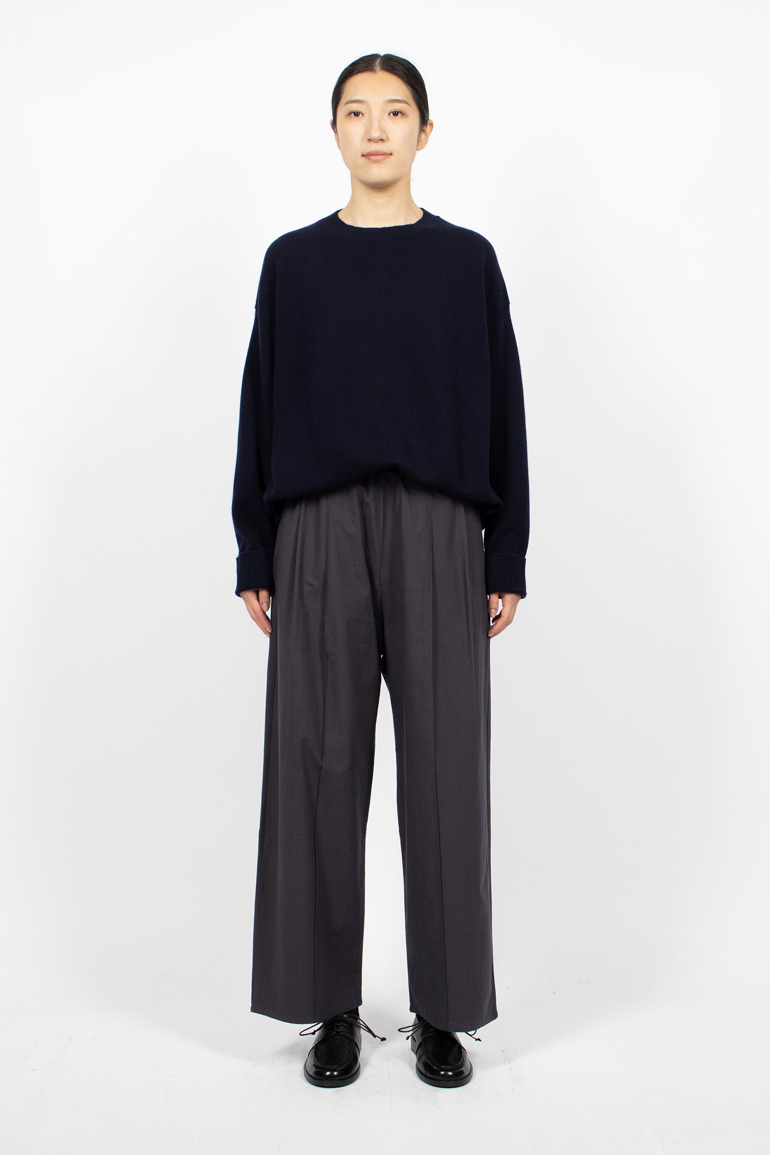 Luce Pintuck Trouser Navy