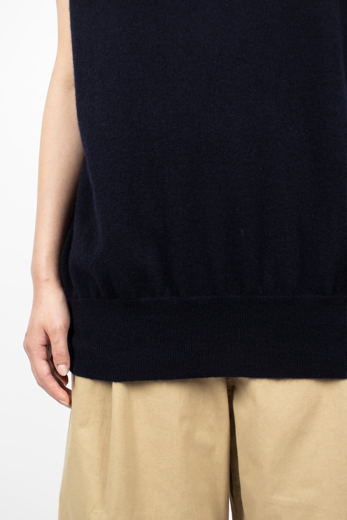 Maia Sleeveless Knit Pullover Midnight