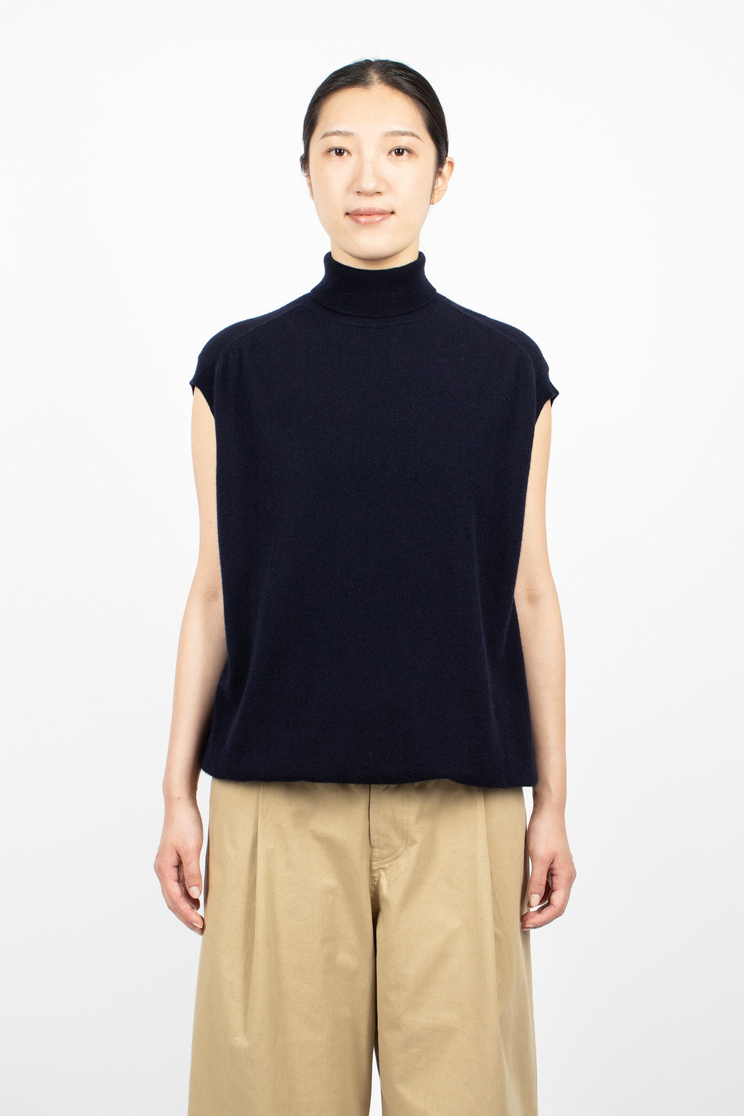 Maia Sleeveless Knit Pullover Midnight