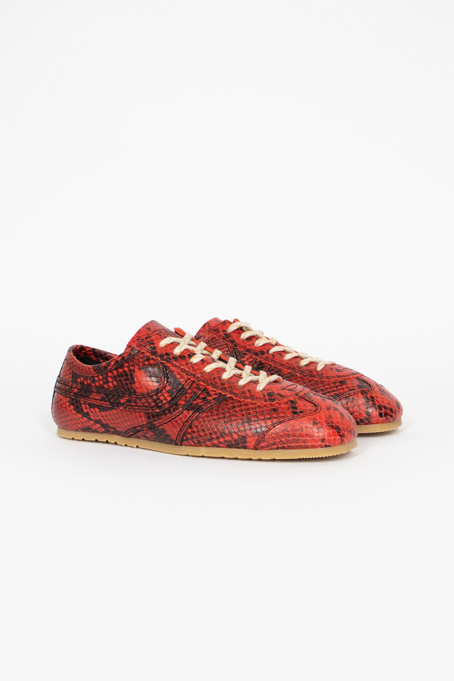 Marathon Leather Sneaker Vermillion