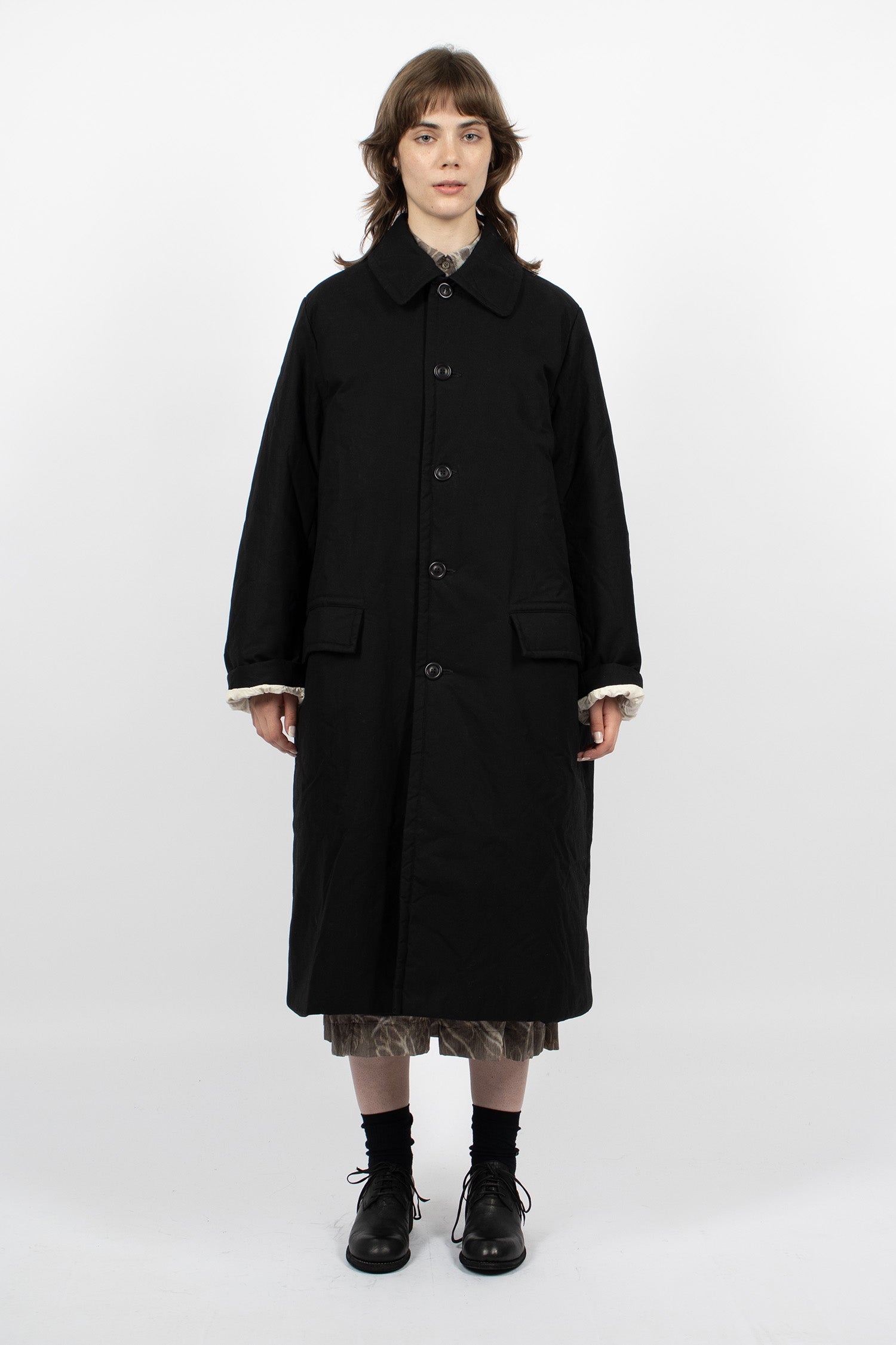 Milu Waxed Coat Black
