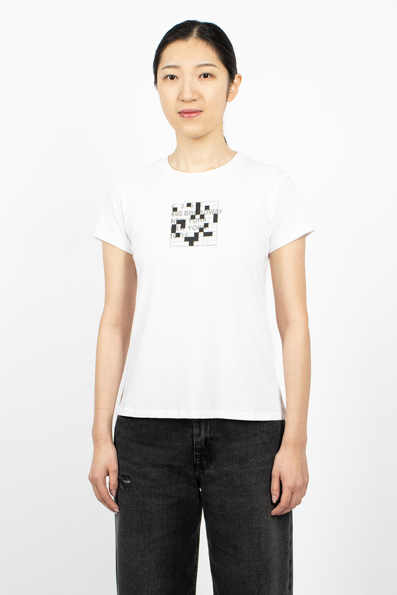 Logo Crossword Mini Boy T Shirt White Envoy of Belfast Logo Crossword Mini Boy T Shirt White Envoy of Belfast