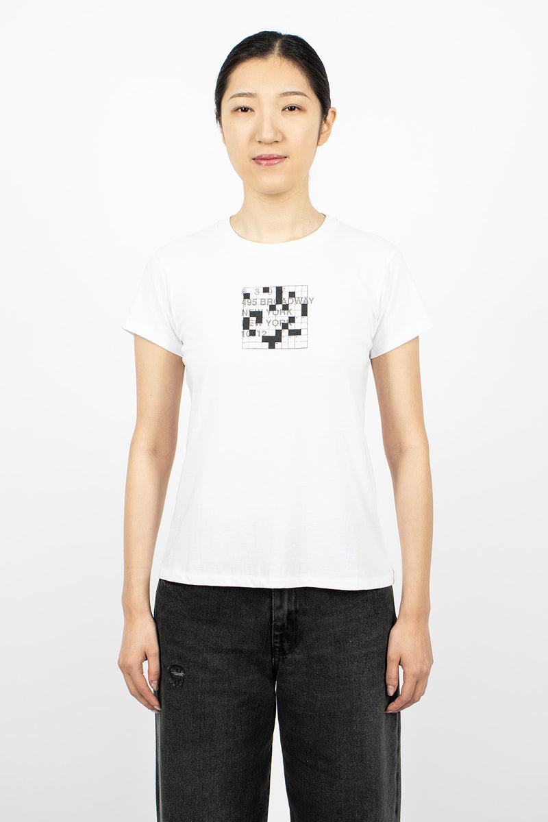 Logo Crossword Mini Boy T Shirt White Envoy of Belfast Logo Crossword Mini Boy T Shirt White Envoy of Belfast