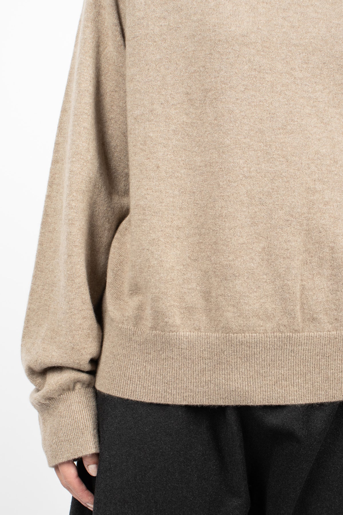 Minos Cashmere Pullover Sahara Melange