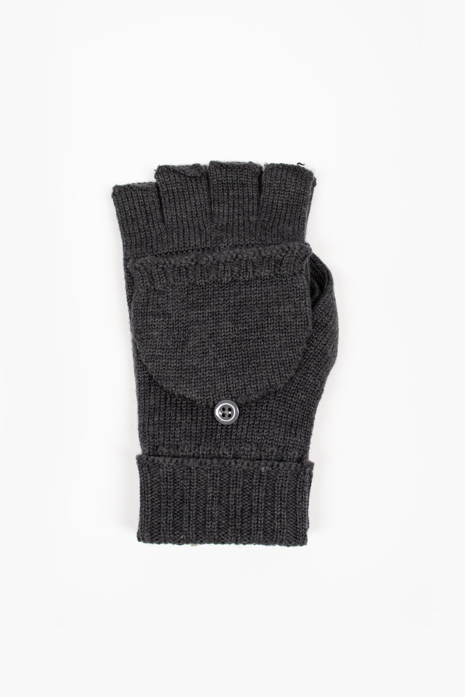 Merino Wool Mitten Charcoal