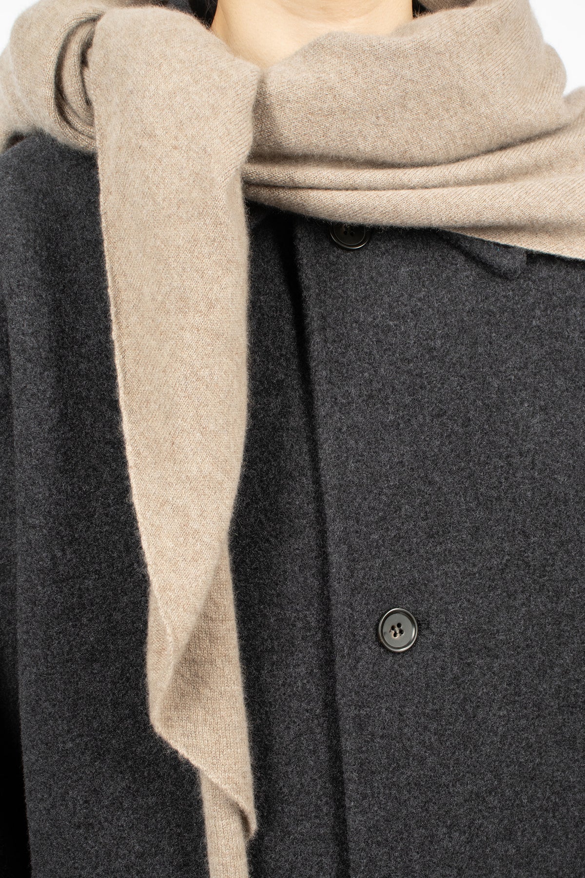 Monk Cashmere Scarf Sahara Melange