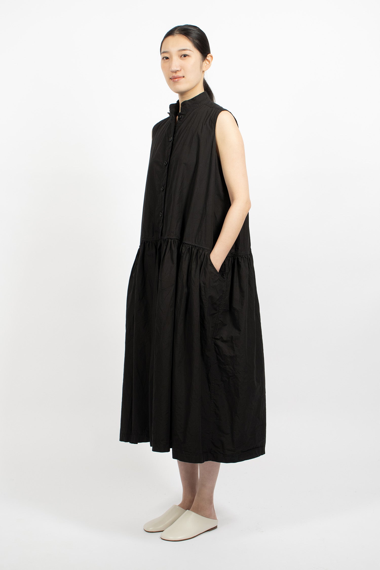 D Sleeveless Dress Black
