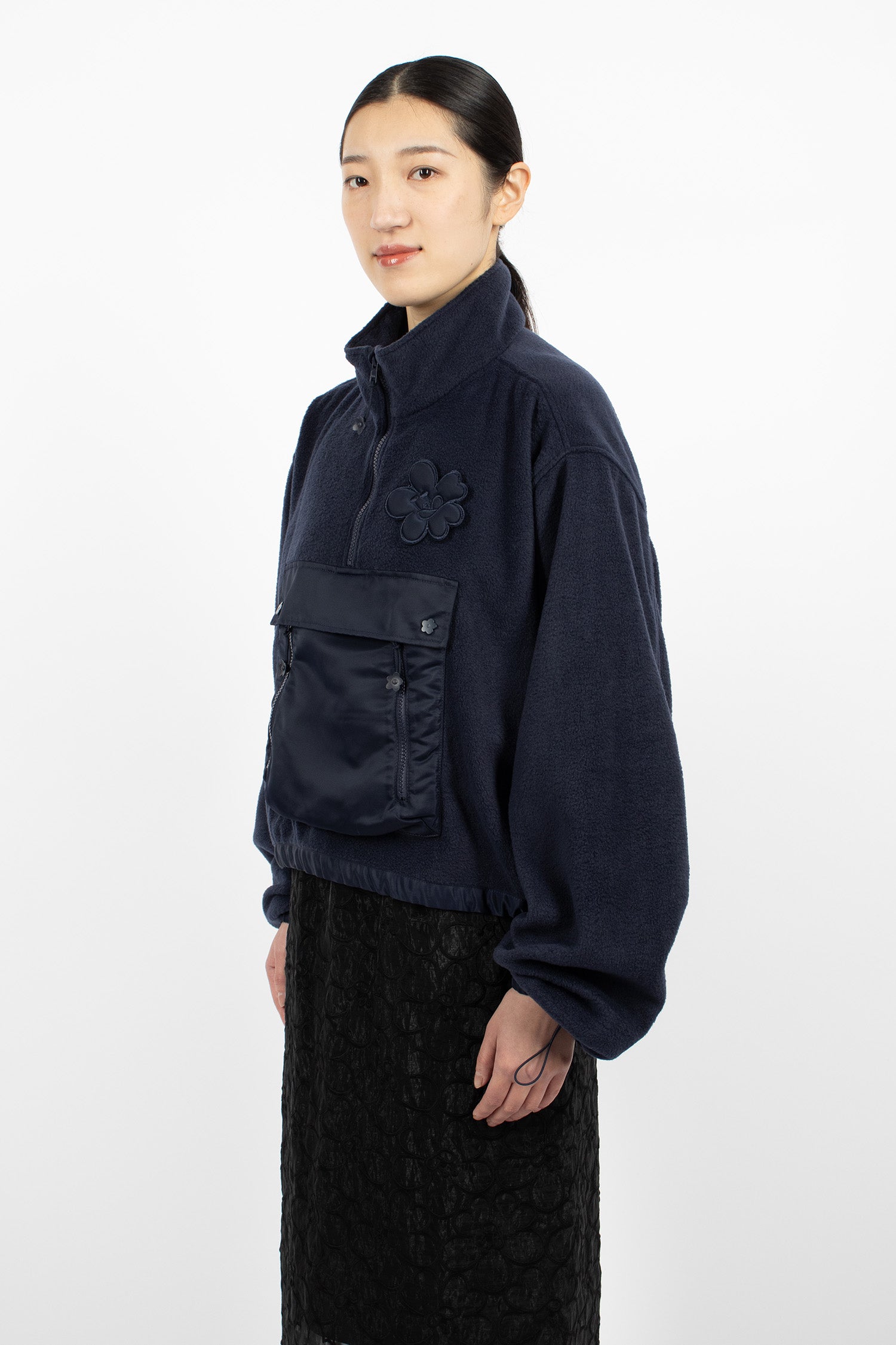 Bastian Fleece Top Navy