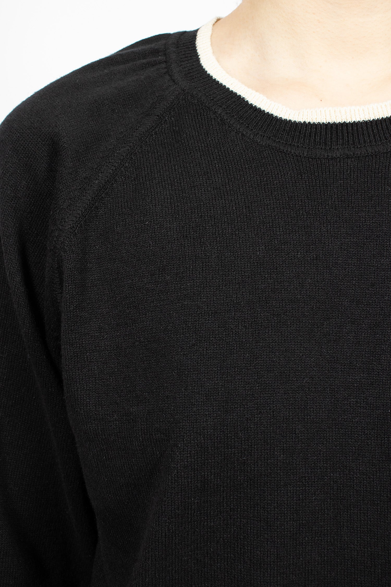 Tipped Crew Neck T-Shirt Black