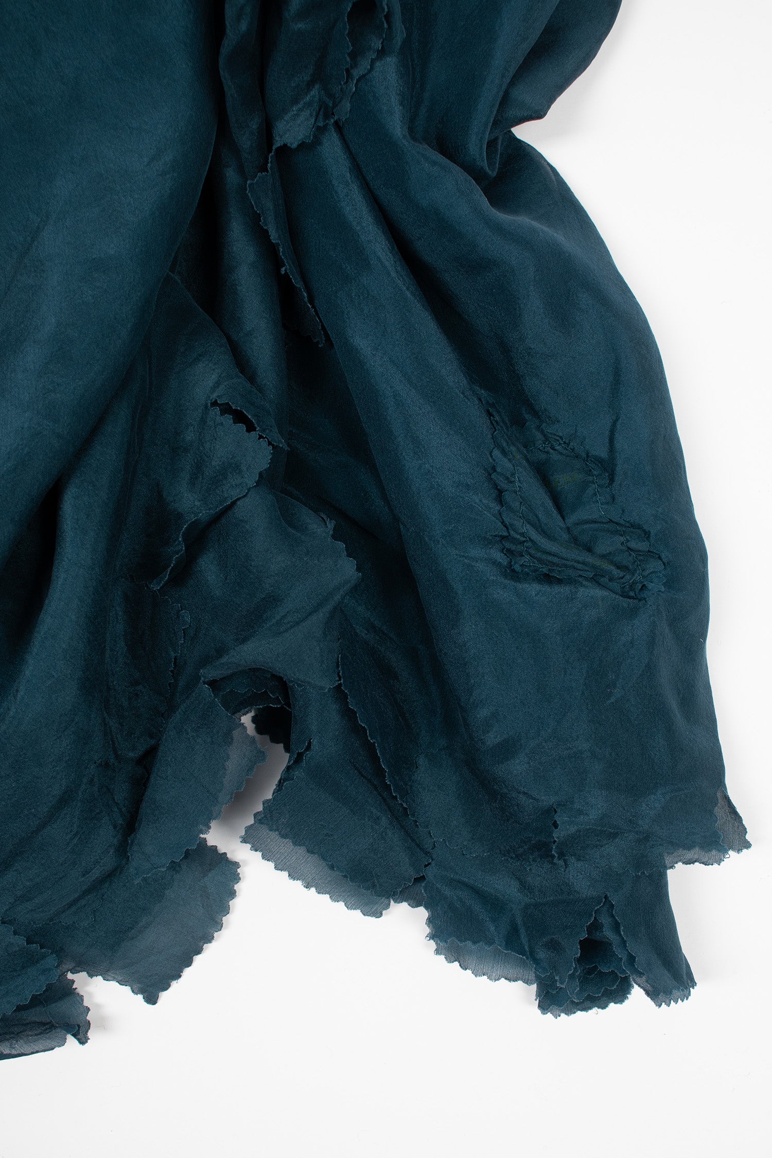 Silk Habotai Light Scarf Ocean