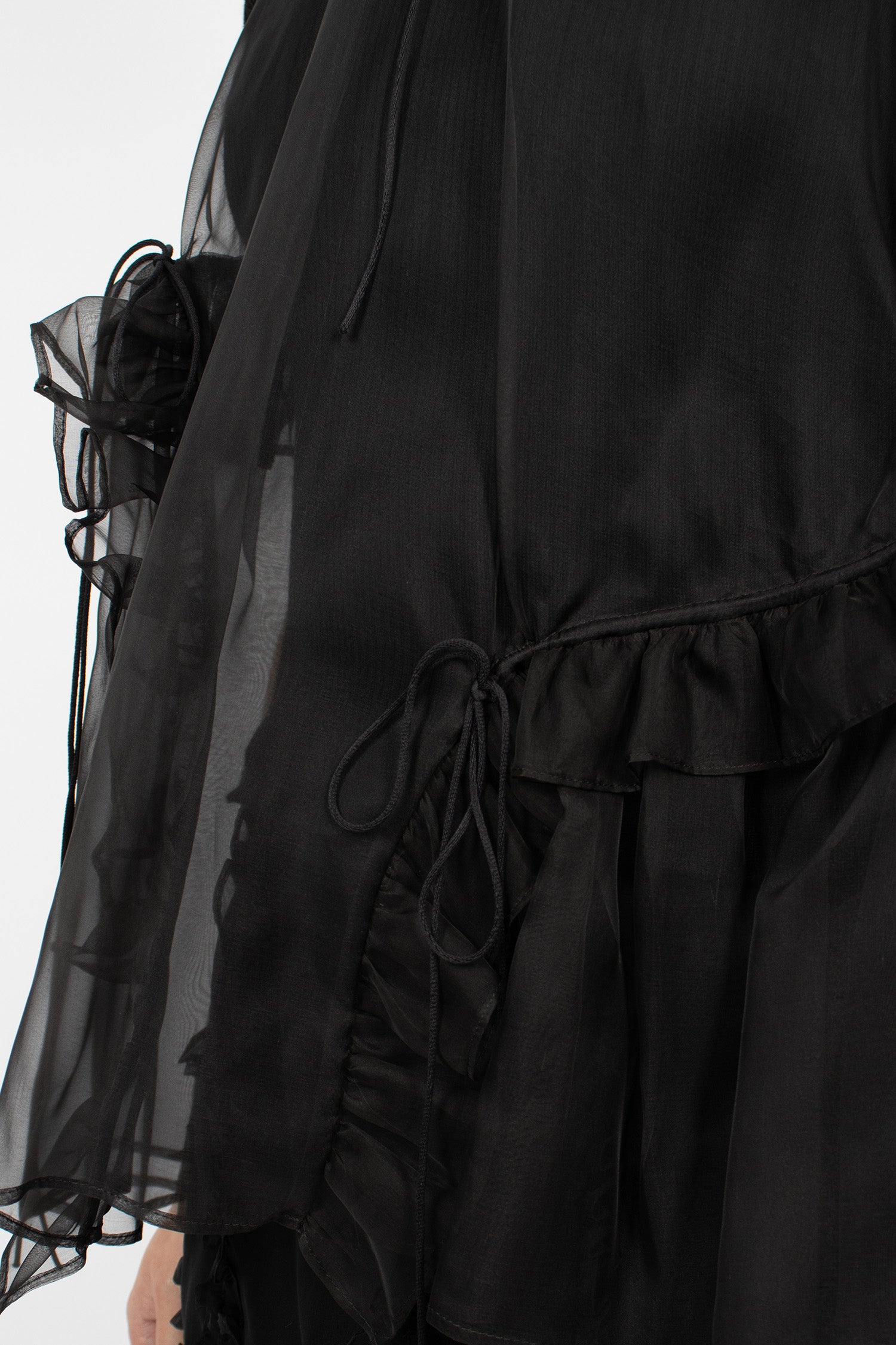 Orsalina Organza Top Black